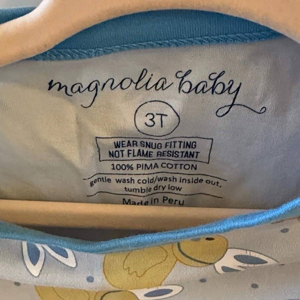 Magnolia Kids Pajama Set with Ducks with Bunny Ears